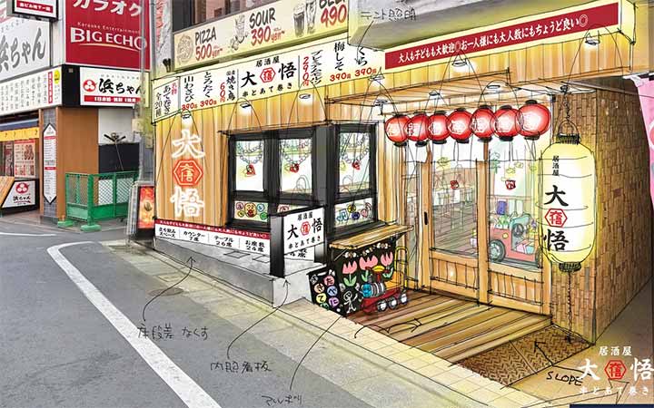 焼鳥とあて巻き 居酒屋大悟 亀戸店