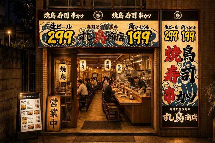 寿司と焼き鳥の すし鳥商店 北千住店